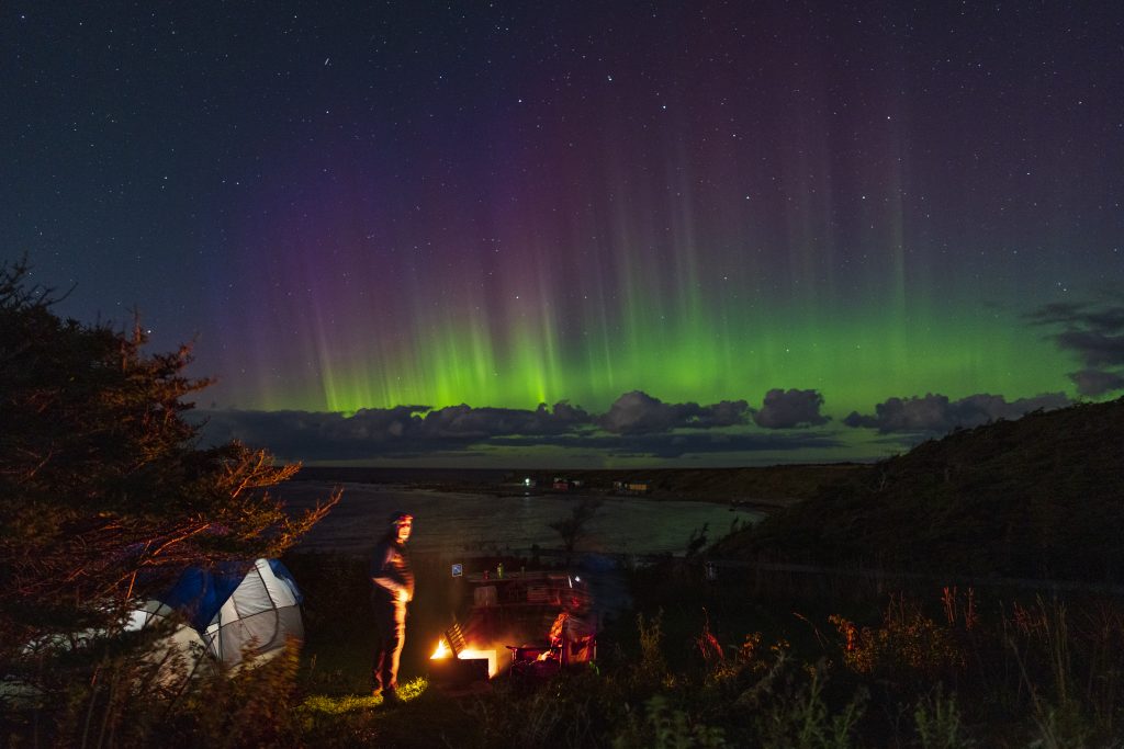 Northern Lights in Grose Morne National Park in Newfoundland & Labrador